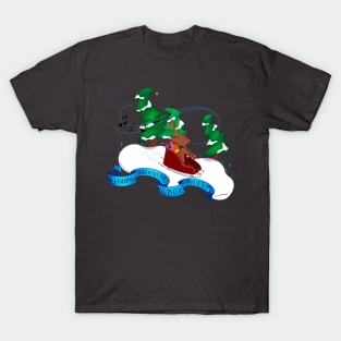 Dashing through the Winter Blues T-Shirt